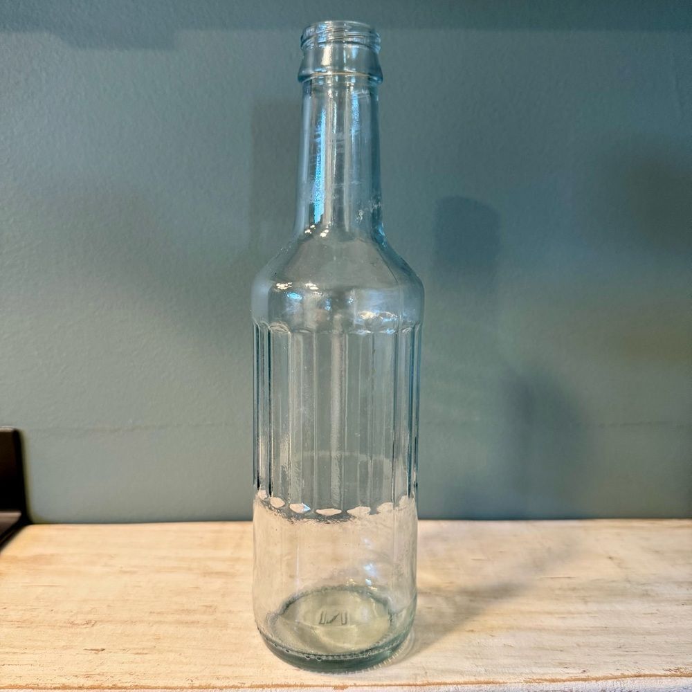 Vintage Clear Glass Empty Zima Alcohol Bottle | Crafts Upcycle Art